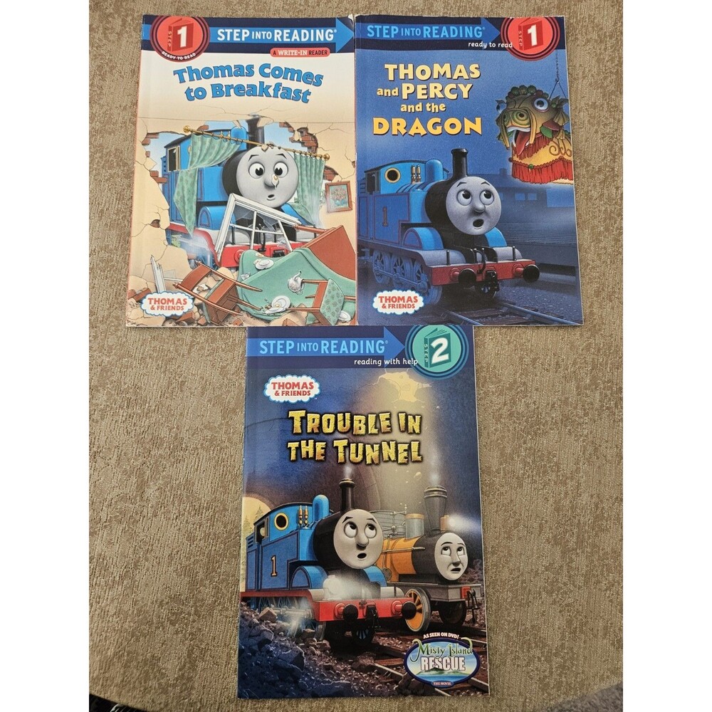 Lot Of 3 Thomas The Tank Engine Books Step Into Reading